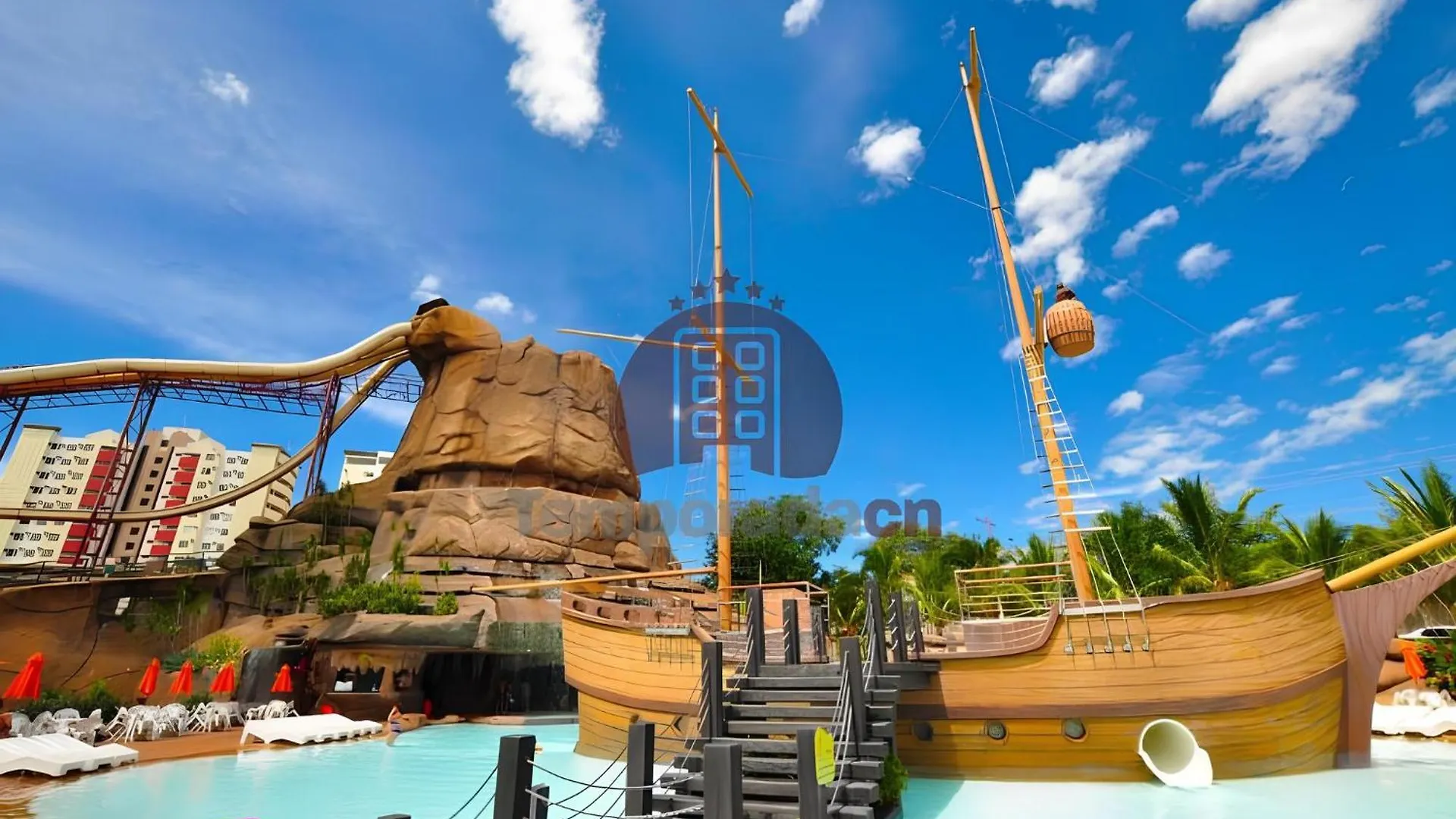 Piazza Diroma Com Acesso Acqua Park, Splash E Slide -R - Luciana Caldas Novas 0*,  Brazil